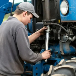 Martin preforming Hydraulic Repair