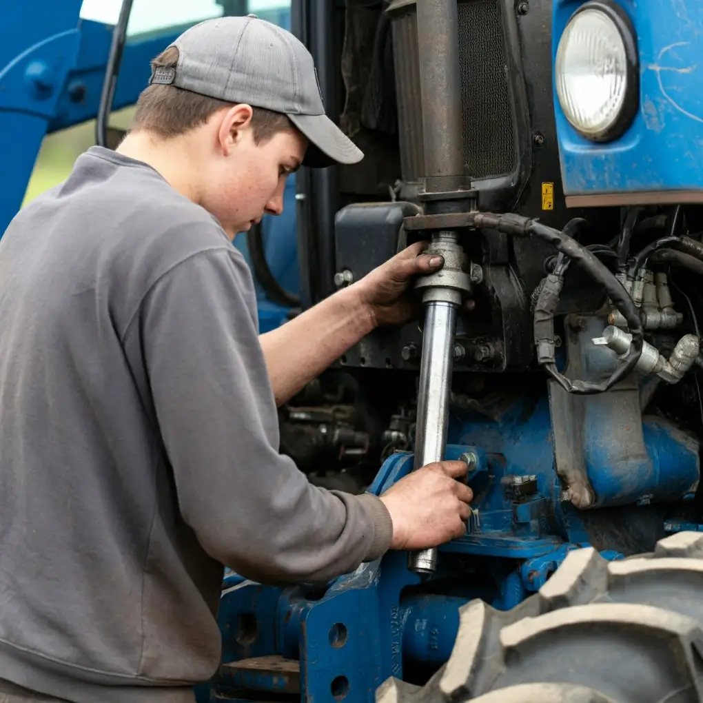 Martin preforming Hydraulic Repair